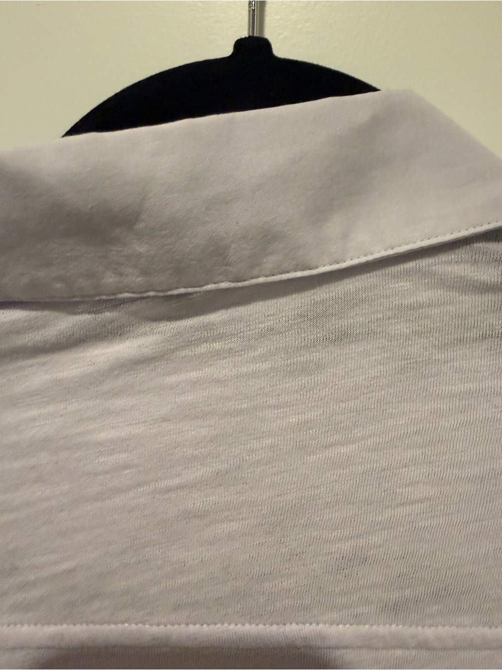 Theory Classic Long-Sleeve Button-Up Shirt in Light Lilac - Picture 7 of 7